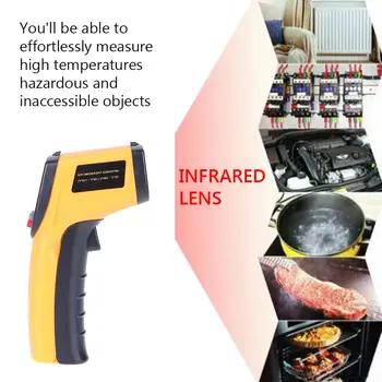 

Hot Sale Digital Infrared Thermometer GM320 LCD Display Non-Contact Temperature Meter Pyrometer IR Laser Point Fast delivery