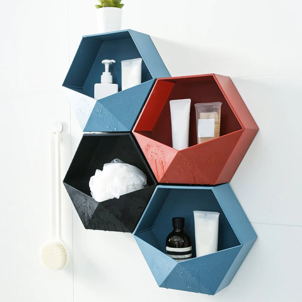 Nordic Hexagonal Wall Shelves Decorative Storage Rack Free Combination Wall Hanging Rack Shelf for Living Roomm Home Decoration Nordic Hexagonal Wall Shelves Decorative Storage Rack Free Combination Wall Hanging Rack Shelf for Living Roomm Home Decoration