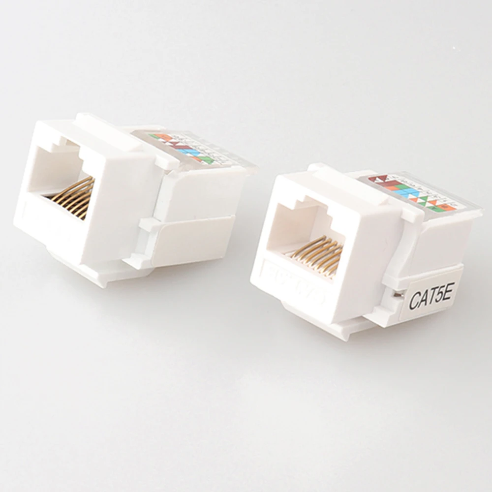 8P8C RJ45 Cat5e Cat6 UTP разъем Keystone Jack для настенной пластины без инструментов 90 градусов