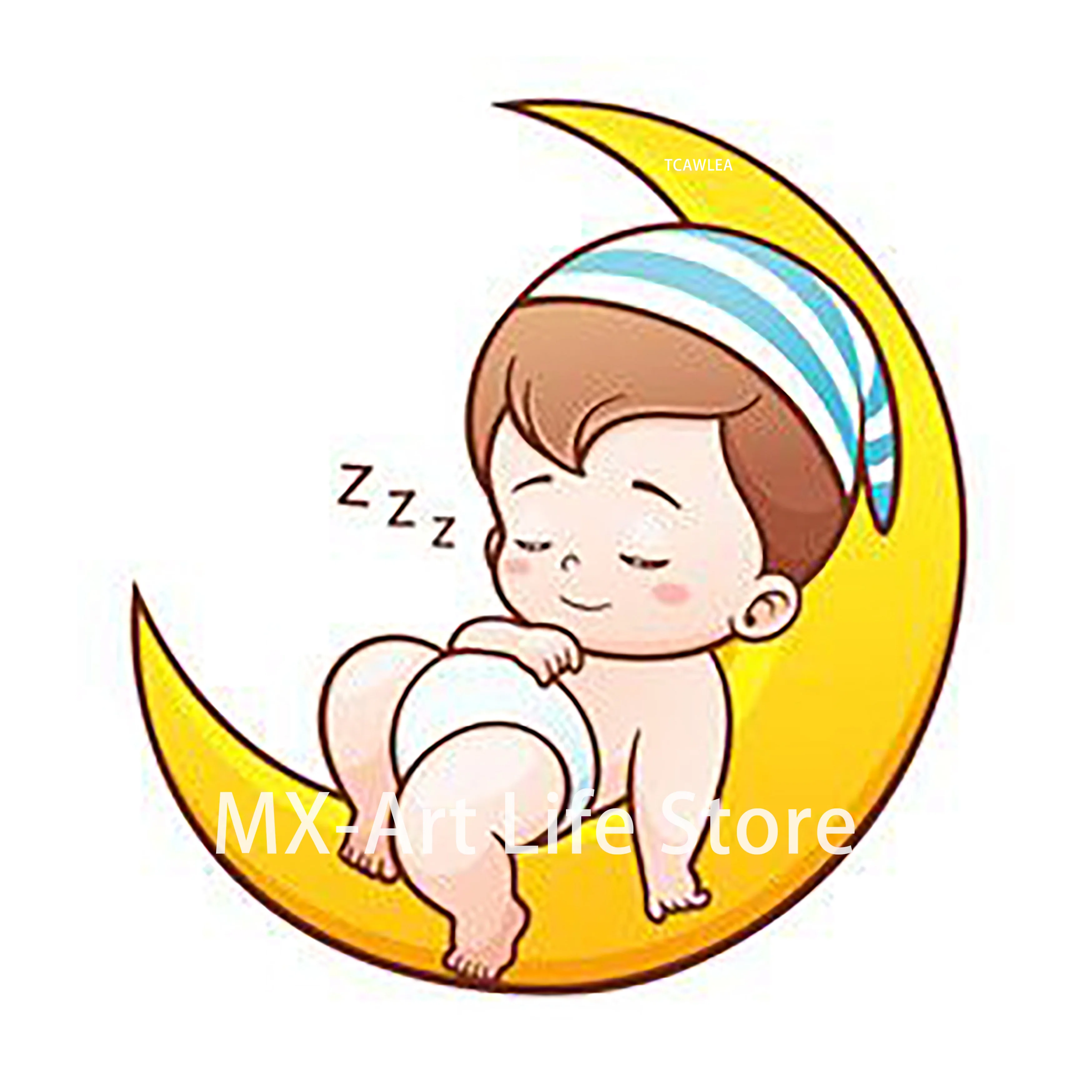 Pochoir De Adorable Poupee De Bebe Qui Dort Sur La Lune Nouveau Modele Pour Bricolage Scrapbooking Decoration De Cartes Artisanales Aliexpress