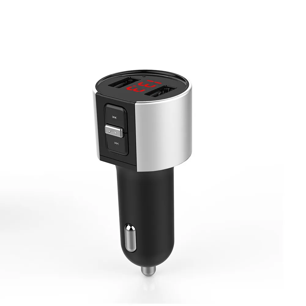Автомобильный Bluetooth MP3 плеер FM беспроводной передатчик 5 В/1204 А двойной USB ЖК