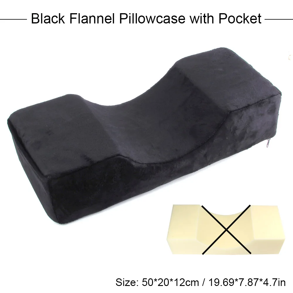 Black Pillowcase Подушка для наращивания ресниц из искусственной кожи с акриловая полка для ресницы для наращивания макияжа ресниц - Цвет: Black Pillowcase
