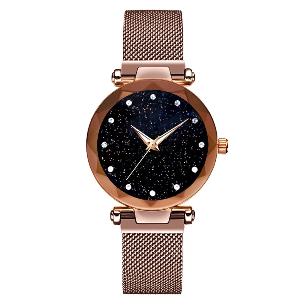 Модные брендовые роскошные женские наручные часы звездного неба с магнитным ремешком, кварцевые часы, современные женские наручные часы Orologio Donna