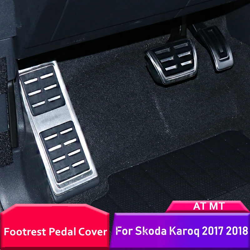 Подставка для педали акселератора Skoda Karoq 2017 2018 AT MT|Наклейки салона авто| |