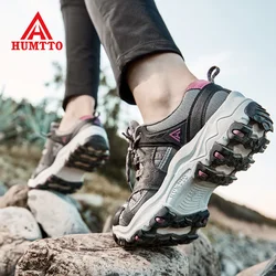 HUMTTO-zapatos de senderismo para hombre y mujer, calzado de escalada para deportes al aire libre, calzado cálido para caminar, botines transpirables