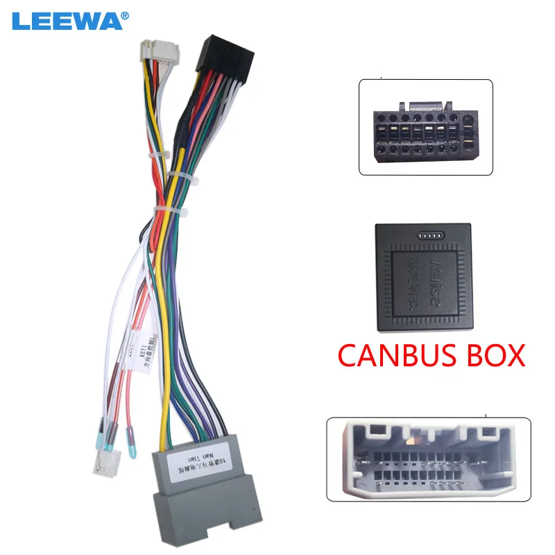 Leewa Car 16pin Android Wiring Harness With Canbus For Jeep Wrangler Jk  (2008–2018) Aftermarket Stereo Installation #ca6569 - Cables, Adapters &  Sockets - AliExpress