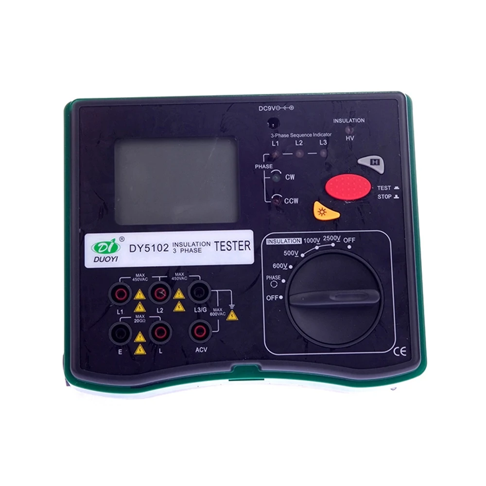 

DY5102 Insulation Tester Megohmmeter 2500V Resistance Meters