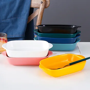 

Nordic Creative Cheese Baked Rice Double Handle Disk