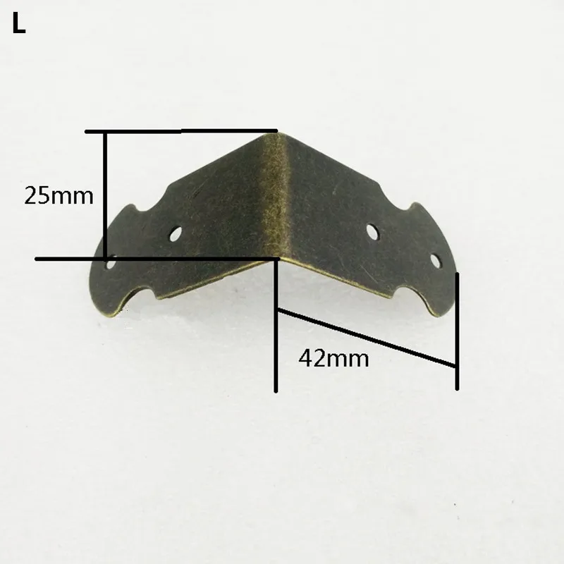 30 шт. винтажная коробка для багажа углы Цветочные скобы декоративная мебель