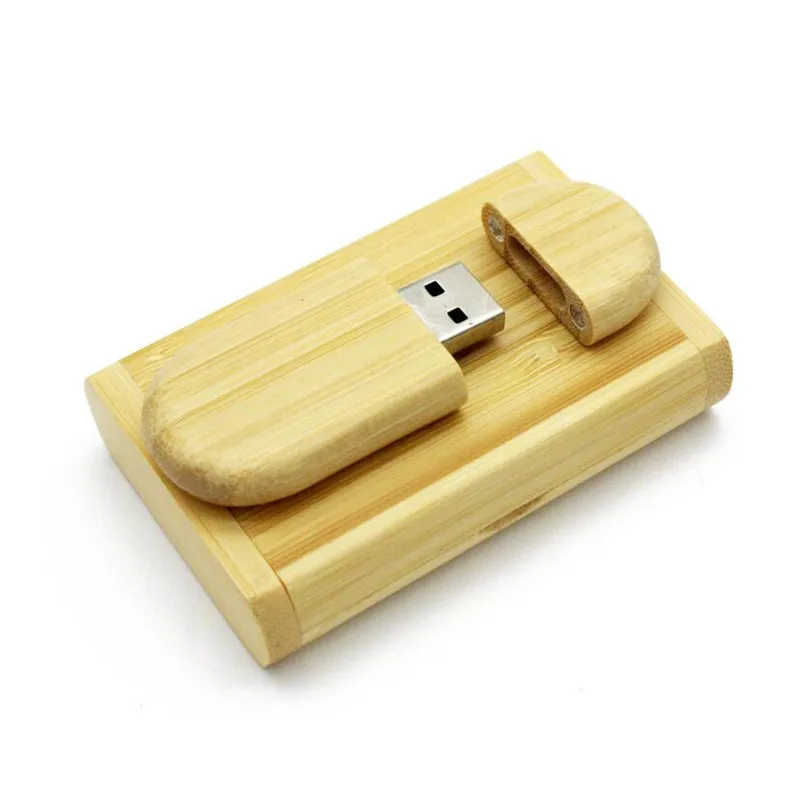 NA maple деревянный USB+ коробка usb флэш-накопитель 4 ГБ 8 ГБ 16 ГБ 32 ГБ 64 ГБ фотография подарок(более 10 шт цветная печать логотипа - Цвет: Bamboo