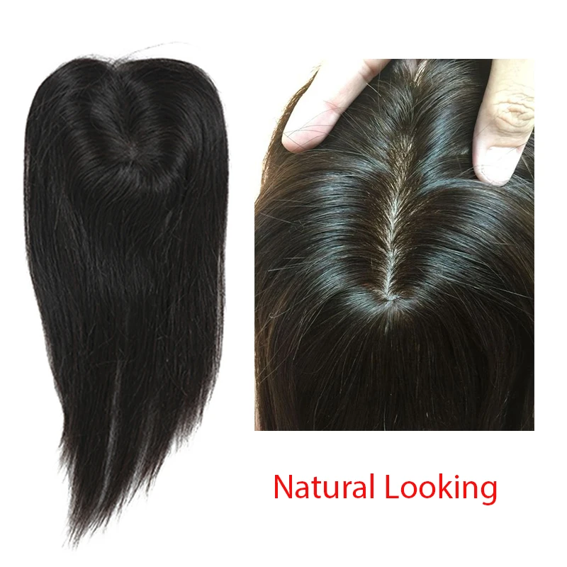 Toupee волосы для женщин бразильские Remy 100% человеческие Клип Ins 2 5x4 дюймов 1 шт.