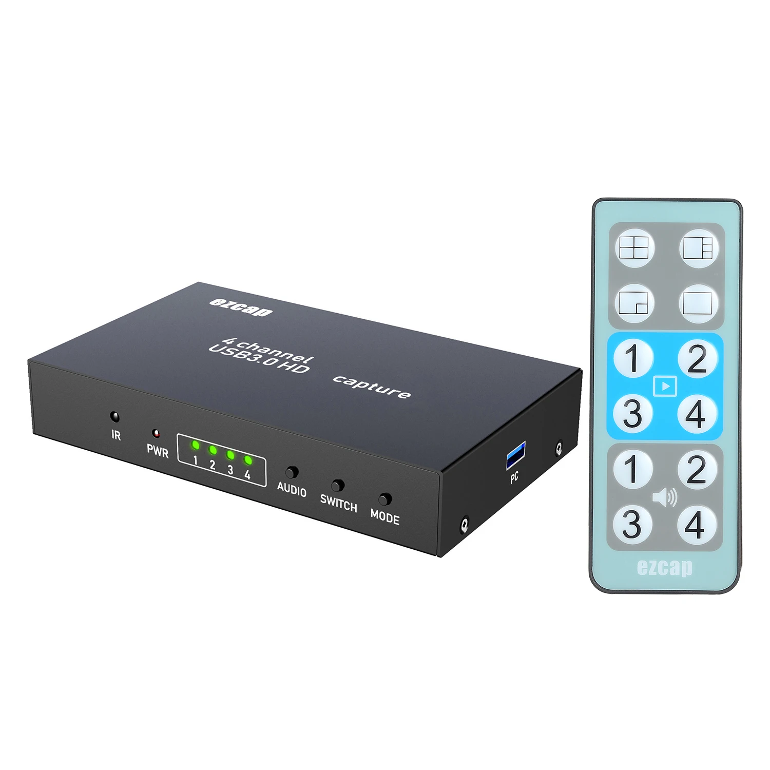 Ezcap 264 4x1 HD Multi-Viewer 4 Channel Screen Switch 1080P 60fps USB3.0 Video Capture Card Game Recording Box PC Live | Компьютеры и