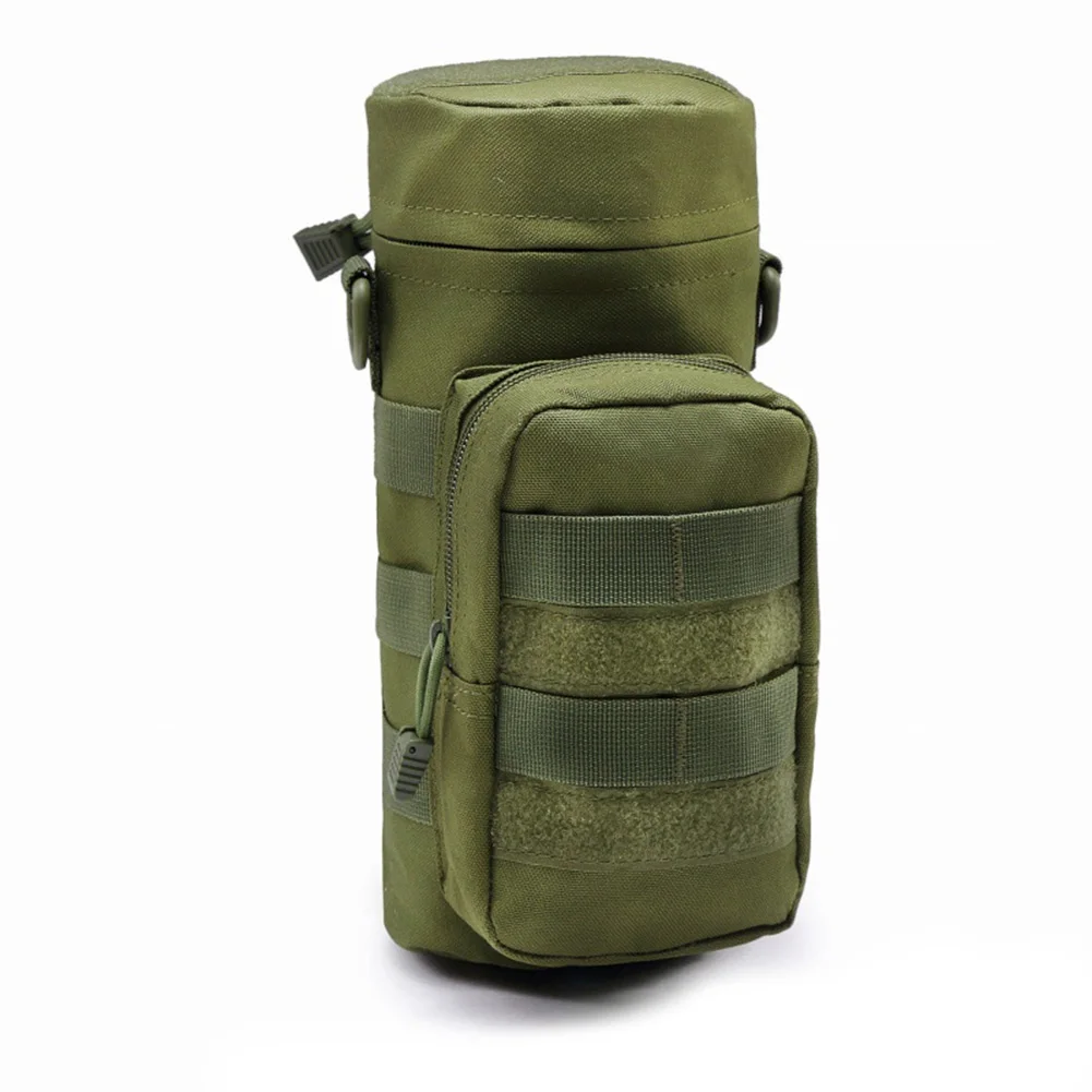 army green Водонепроницаемый походный портативный Molle кемпинг тактический снаряжение Военная поясная сумка нейлон путешествия Многофункциональный Открытый чайник сумка - Цвет: army green