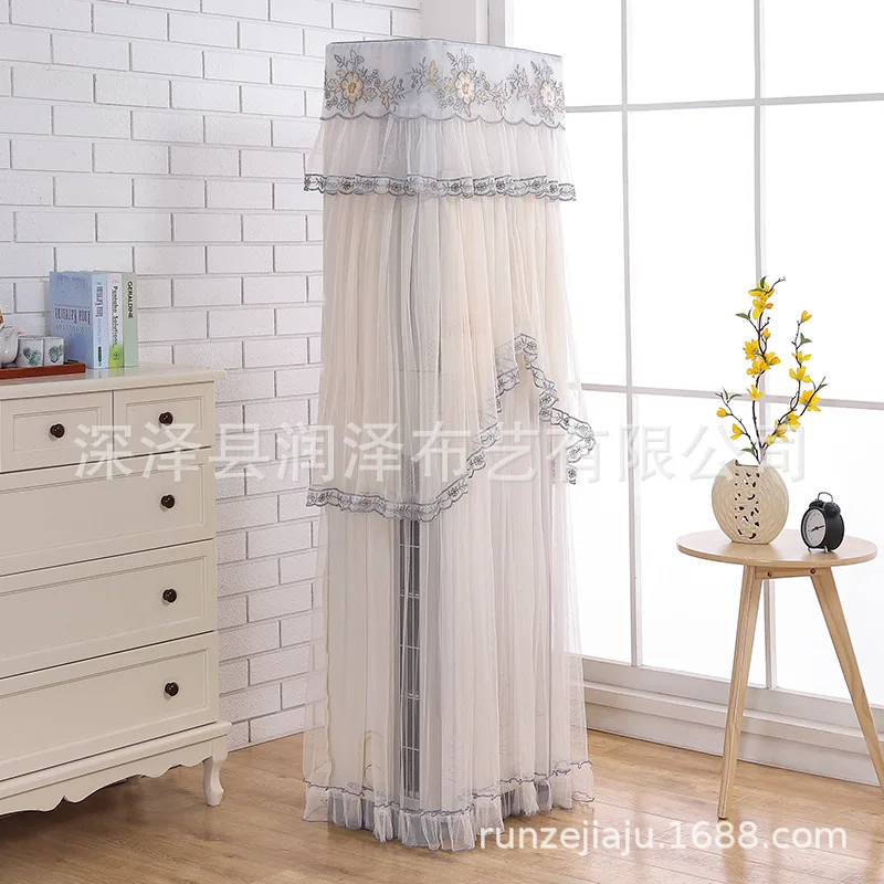 Moist Wholesale Boot Does Not Take Vertical Type Air Conditioner Cover Party Cabinet Wind-Proof And Dust Cover Fabric Ribbon Emb