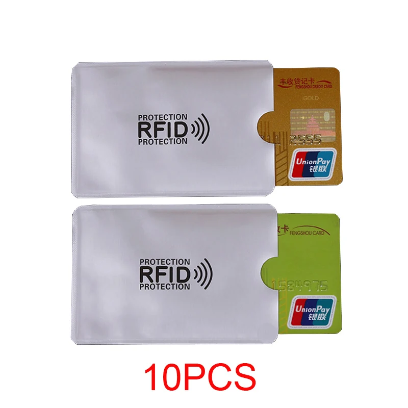 10 шт. анти-RFID Блокировка кредитный держатель для карт ID банковский Чехол защита