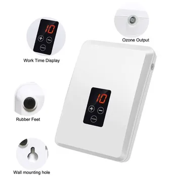 

New Portable Ozone Generator 220V/110V Digital Timing Fruit and vegetable washing machine 400mg/h Air Water Air Purifier