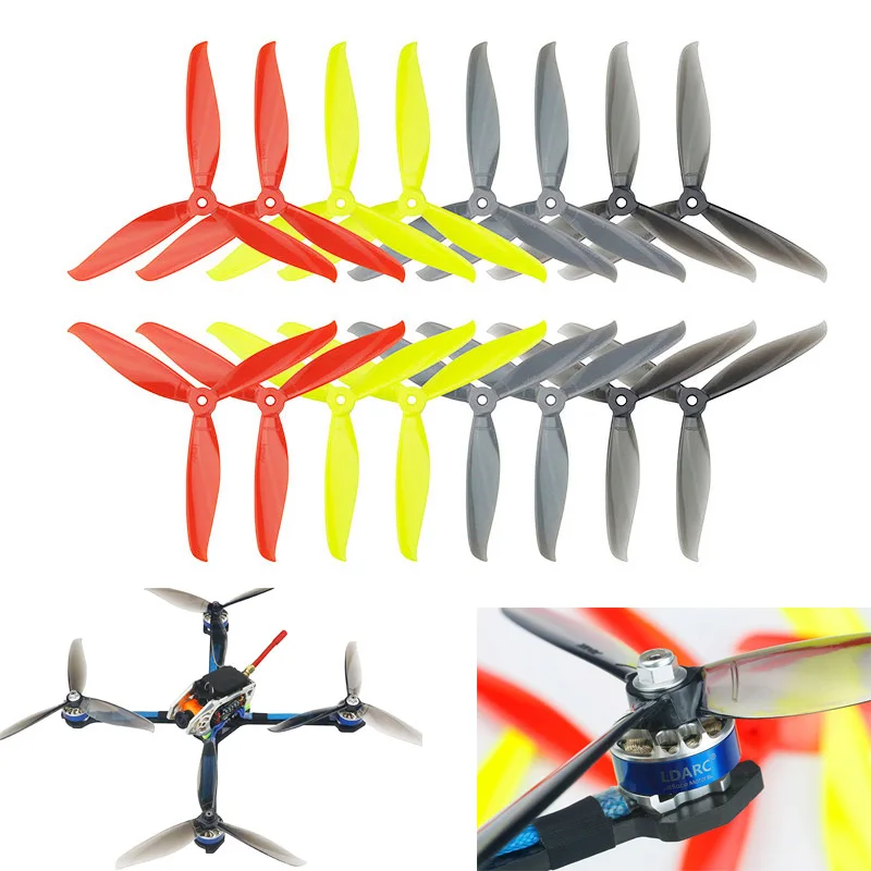 16pcs/lot 7040 7 Inch 3 Blade Propeller 8 CW 8 CCW for RC Drone FPV Racing Quadcopter DIY Accessories Parts/8 Pairs