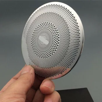 

Set Speaker Cover Car Auto Interior Stainless Steel Silver Replacement