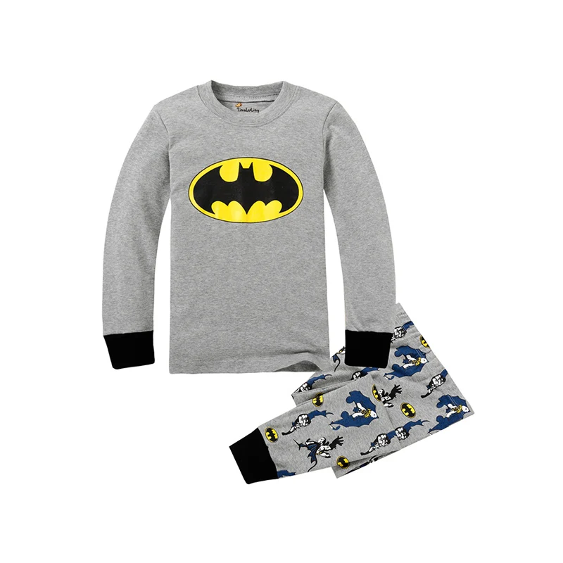 Детская пижама одежда для сна для девочек, пижама с Бэтменом для мальчиков комплекты одежды для детей Одежда для девочек размер От 2 до 8 лет, для детей от 1 до 8 лет - Цвет: A042