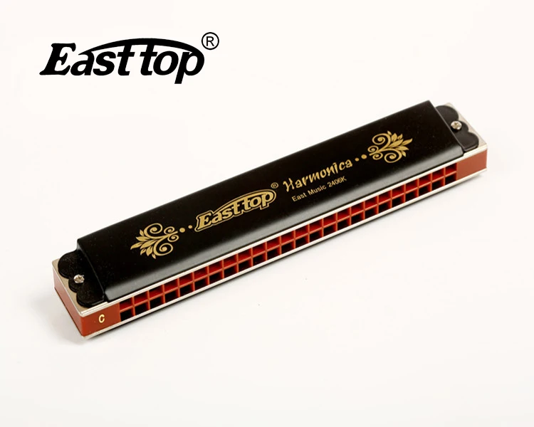 

T2406K EASTTOP professional harmonica 24holes tremolo harmonica good sound with key of C