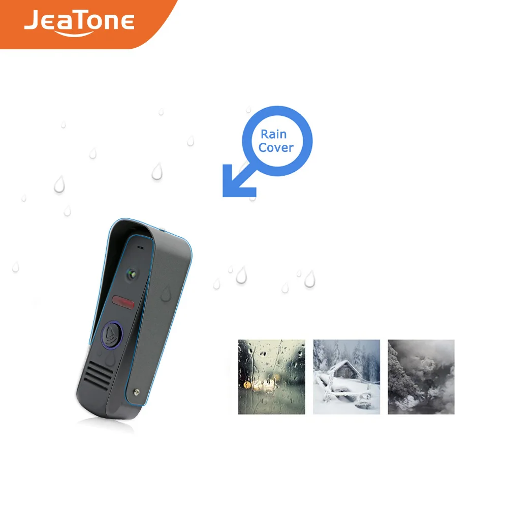 Проводной видеодомофон Jeatone с сенсорным экраном 7 дюймов система доступа 3