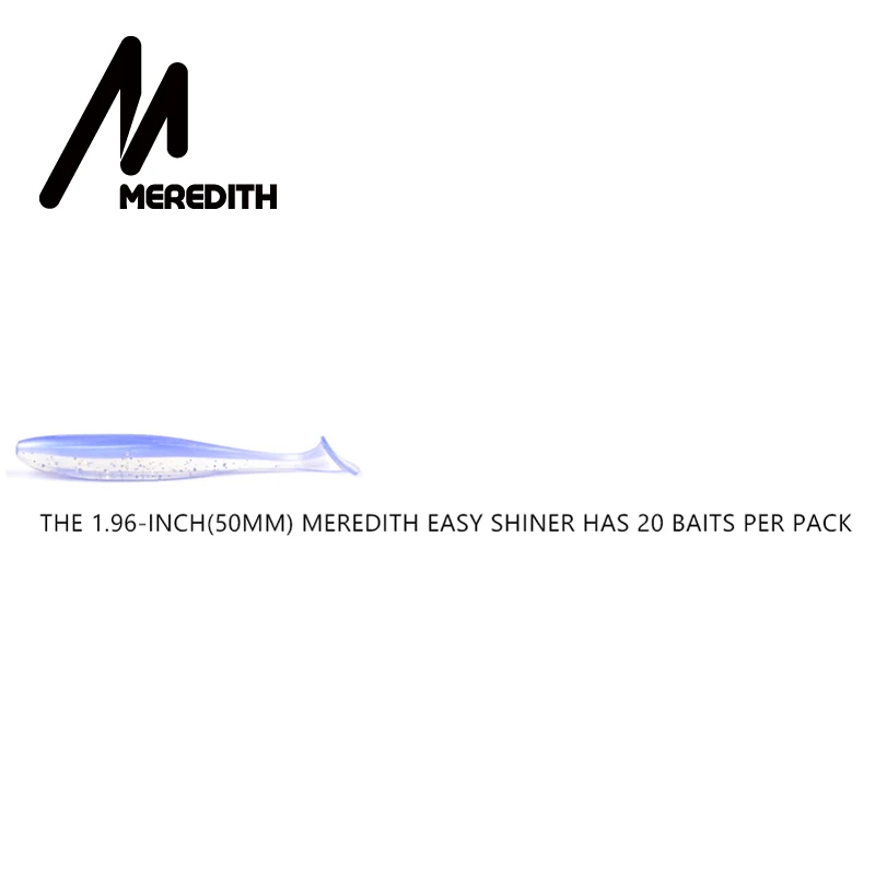 MEREDITH 20 шт./партия 50 мм 0,88 г легкие рыболовные приманки, наживки силиконовые приманки мягкие приманки приводные мягкие приманки искусственные приманки