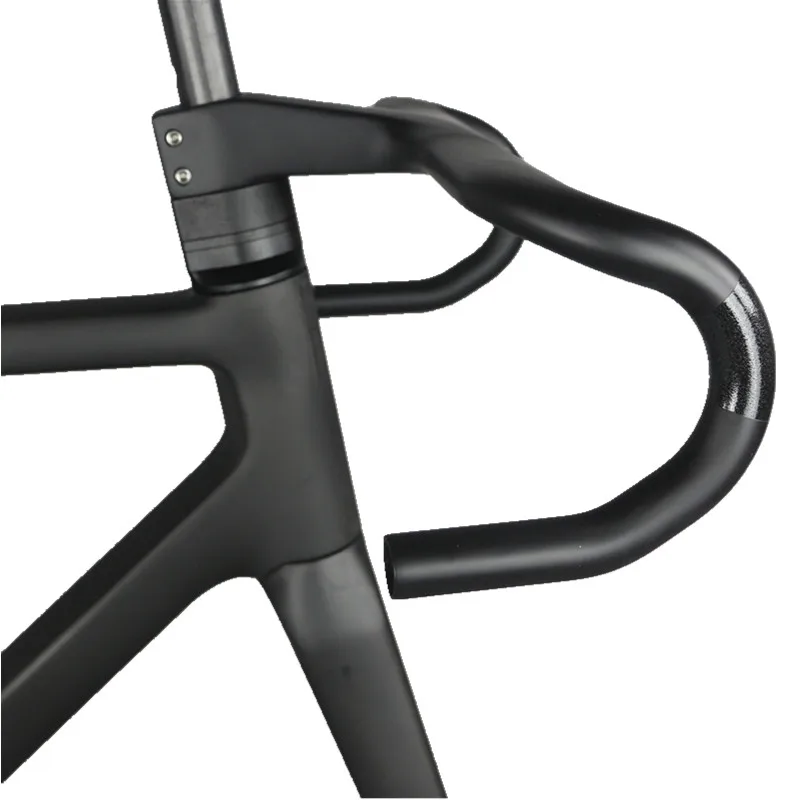 US $531.30 Newset Disc Brake Road Bike Frame Inner Cable Zero Offset Seatpost Toray T1000 Carbon Frame FM639