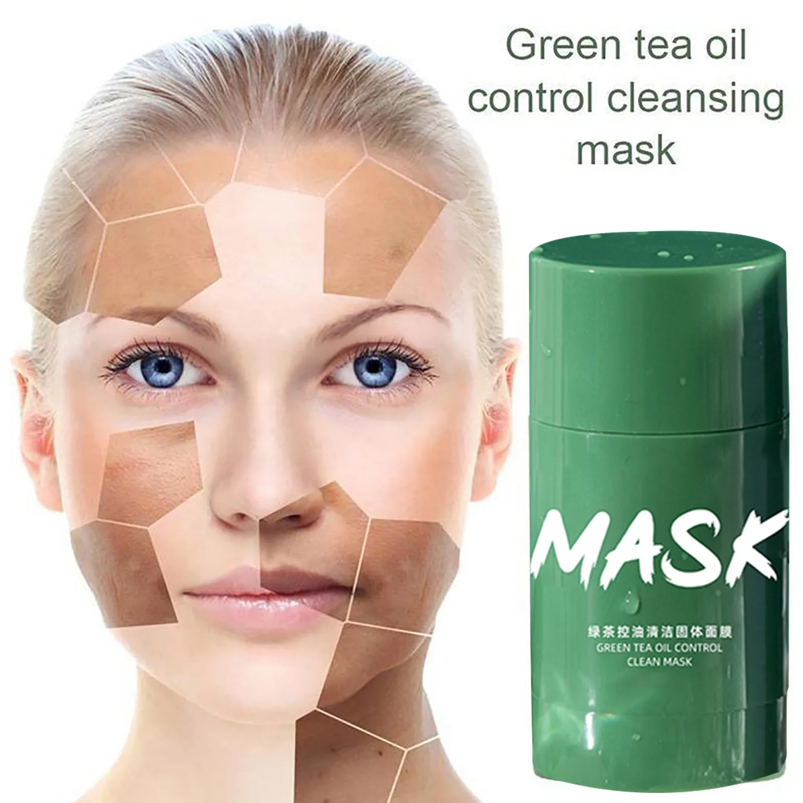 Green Tea Cleansing Mask Stick Purifying Stick Mask Oil Control Anti