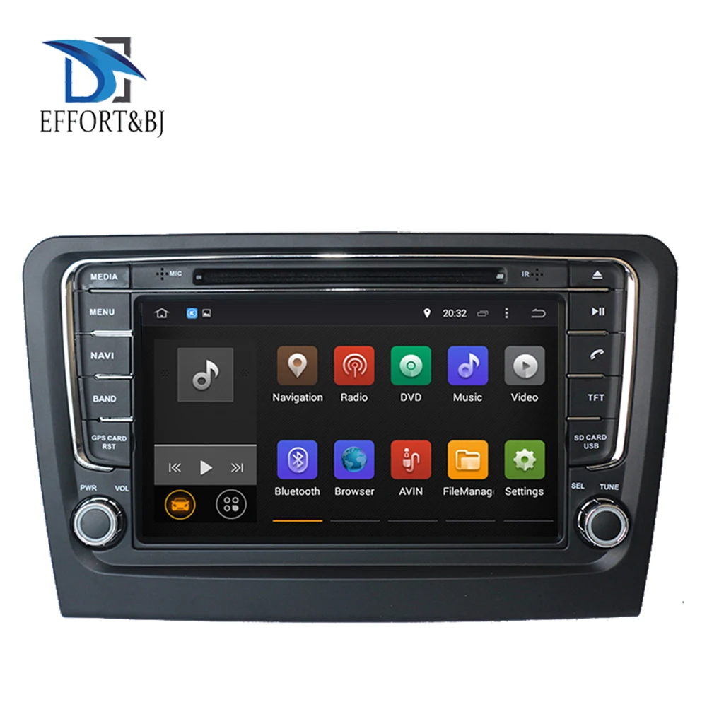 Android 9 0 Восьмиядерный автомобильный DVD плеер для SKODA Rapid 2013 2018 с GPS навигацией