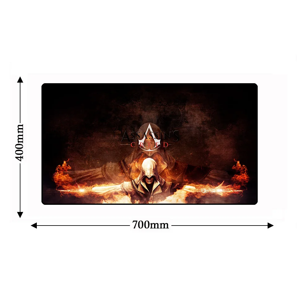 Большой игровой Assassins Creed Gamer PC Клавиатура Lockedge коврик для мыши Противоскользящий натуральный резиновый ноутбук большой игровой коврик для мыши коврик для мышки - Цвет: 3