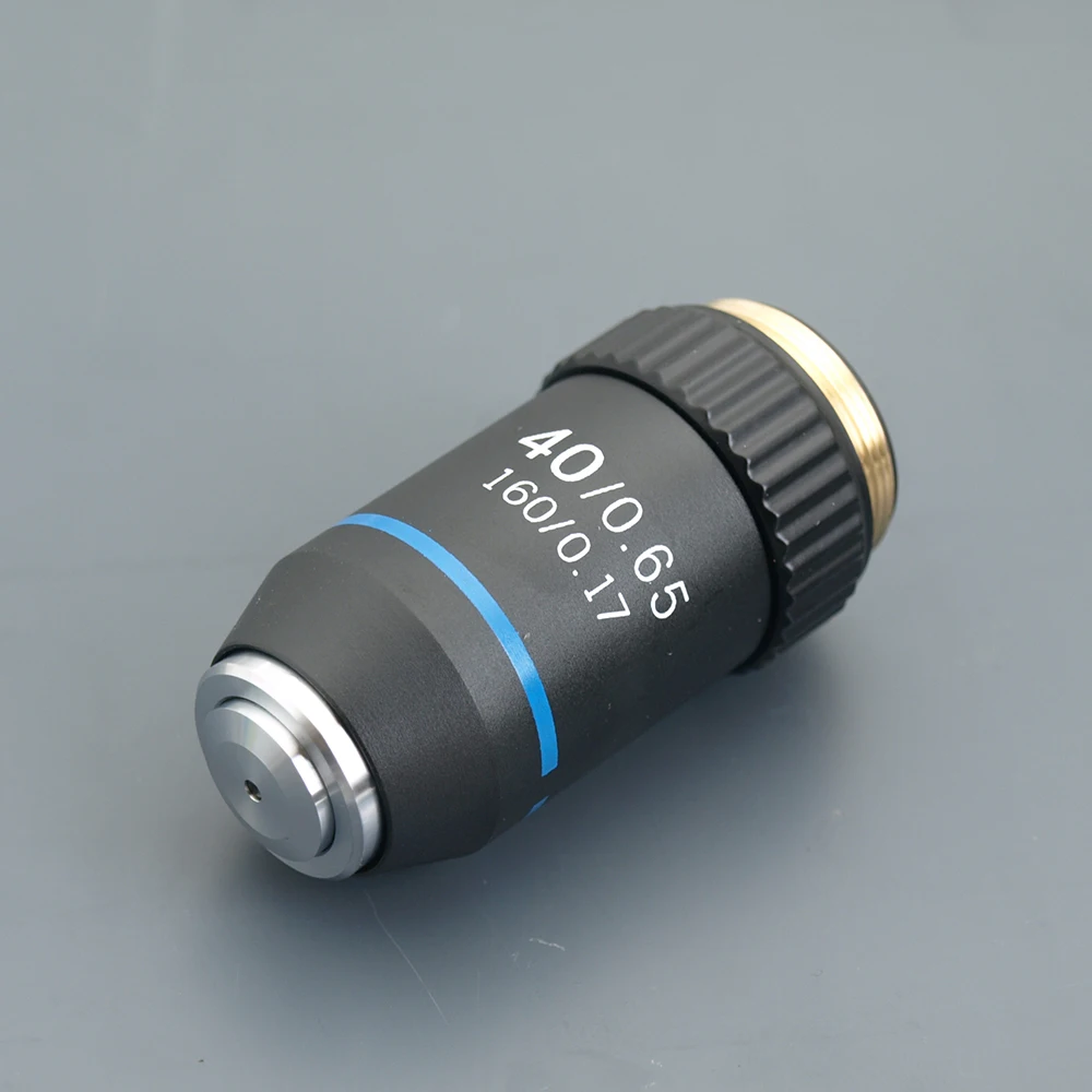 Optical Instruments Zoom Lens 195 Black Achromatic Objective 4X 10X 20X 40X 60X 100X Microscope Objective Lens RMS 20.2mm Parts