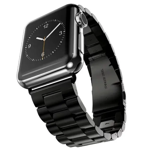 Цветной браслет для Apple Watch 38 мм 42 40 44 Iwatch ремешок наручных часов из нержавеющей