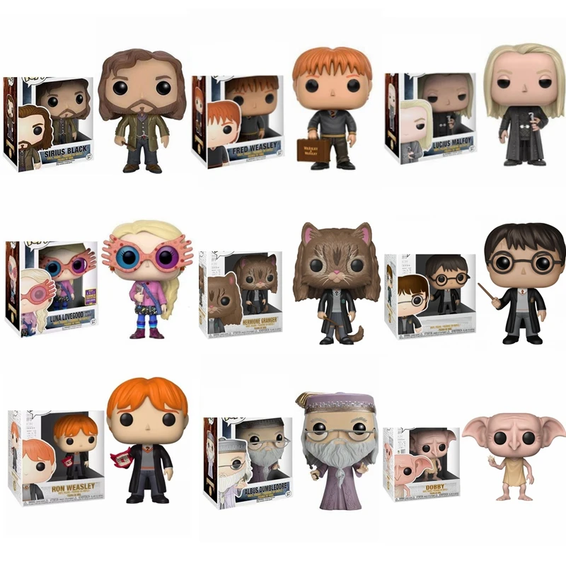 FUNKO Гарри Гермиона Сирия черная Поттер Коллекционная модель детские игрушки Луна