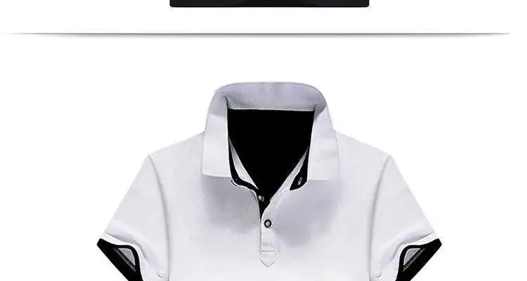 OLOEY Новые мужские топы летние новые футболки Slim Fit модная одежда короткий рукав Стенд воротник футболки мужские однотонные рубашки