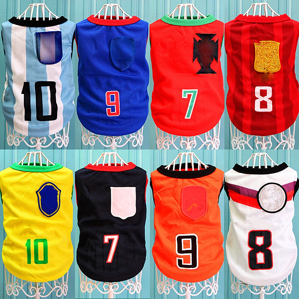 Национальная футбольная команда, футболка для питомцев, собак, футболки для питомцев, жилетка для собак питомец, одежда, костюм, одежда для женщин, мужчин, собак и кошек