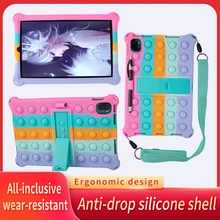 Étui à jouets Fidget pour Samsung Galaxy Tab S7, tablette SM T870 T875 T878 2020 11 pouces pour femmes et enfants, anti Stress avec stylet