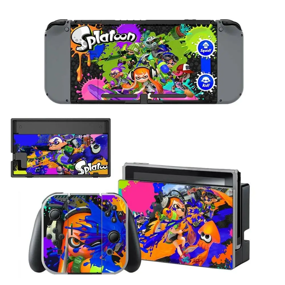 Splatoon 2 наклейки для nintendo switch для nintendo Switch консоли Joy-con наклейки для док-станции контроллера