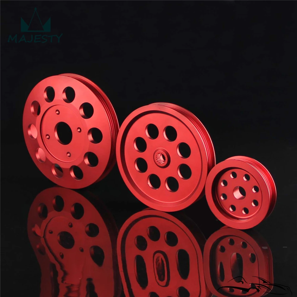 Легкий шкив рукоятки для N ** issan skyline GTR RB20 RB25 RB26 шкив|crank pulley|pulley crank |