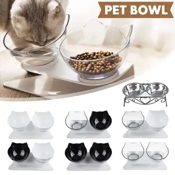 

9 Type Pet Cat Bowl Transparent Non Toxic Corrosion Resistant Durable Non-slip Food Bowl Pet Feeder Water Bowl Pet Dog Cat Bowls