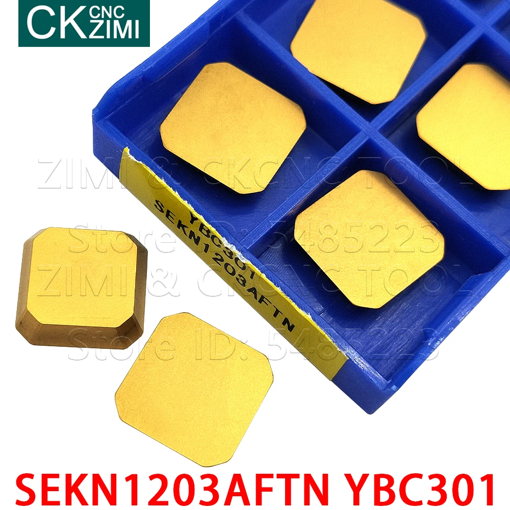 SEKN1203AFTN YBC301 SEKN 1203 AFTN YBC301 carbide inserts milling inserts Tools CNC Indexable Turning Inserts Tools for Steel side milling cutter