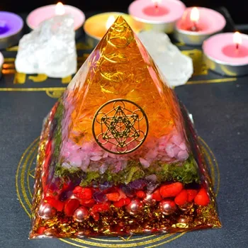 

Orgonite Energy Pyramid Decoration Orgone Accumulator Stone That Changes The Magnetic Field Of Life Reiki Healing Resin Jewelry