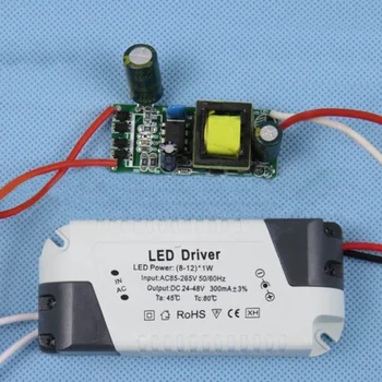 

Hot Sale AC-DC Transformator LED Light Lamp Driver Netzteil 1-3W/4-7W/8-12W/12-18W 300mA High Performance