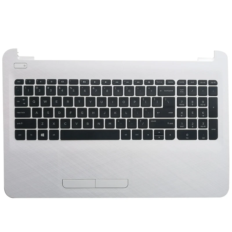 C With keyboard Новинка для hp 250 255 256 G4 15-AC 15-AF ноутбук ЖК-дисплей задняя крышка/передняя панель/ЖК-дисплей петли/Упор для рук/нижний чехол 813926-001 816731-001 аккумулятор большой емкости - Цвет: C With keyboard