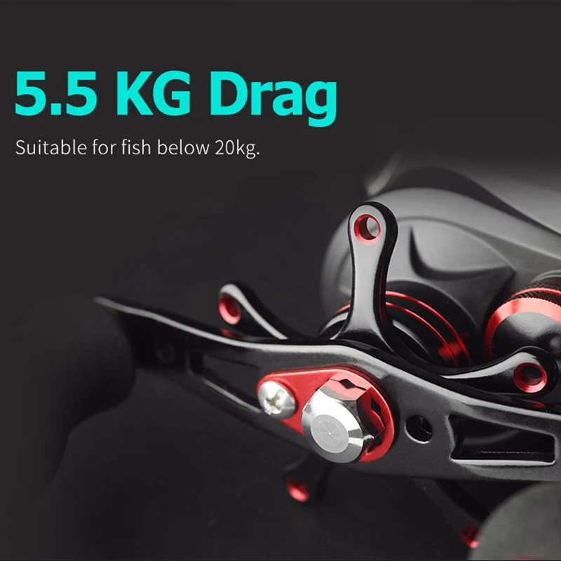 Linnhue 7,0: 1 ручная катушка для baitcasing, высокоскоростная катушка с ЧПУ 5,5 кг, катушка с магнитной тормозной системой для ловли карпа, Pesca