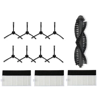 

New 1xMain Brush+3xHEPA Filter+3xSponge+8xSide Brushes for ILIFE a4s Robot Vacuum Cleaner Parts chuwi for ILIFE a4s 15pc