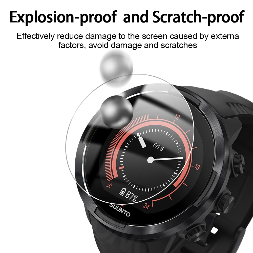 9H Premium Tempered Glass For Suunto Watch 3 / 5 / 7 9 Baro Spartan Sport Smart Watch Screen Protector Film For Suunto screen protectors watch screen protector watch screen protector case watch protector case