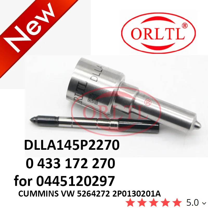 

Форсунка топливного инжектора ORLTL DLLA145P2270 0 433 172 270 0433172270 для 0445120297 CUMMINS VW 5264272 2P0130201A