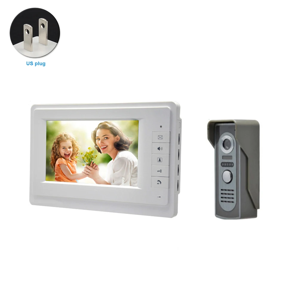 

Video Intercom HD Color Screen Home Surveillance Smart Doorbell Night Vision Intelligent Monitor Security Wired Camera Infrared