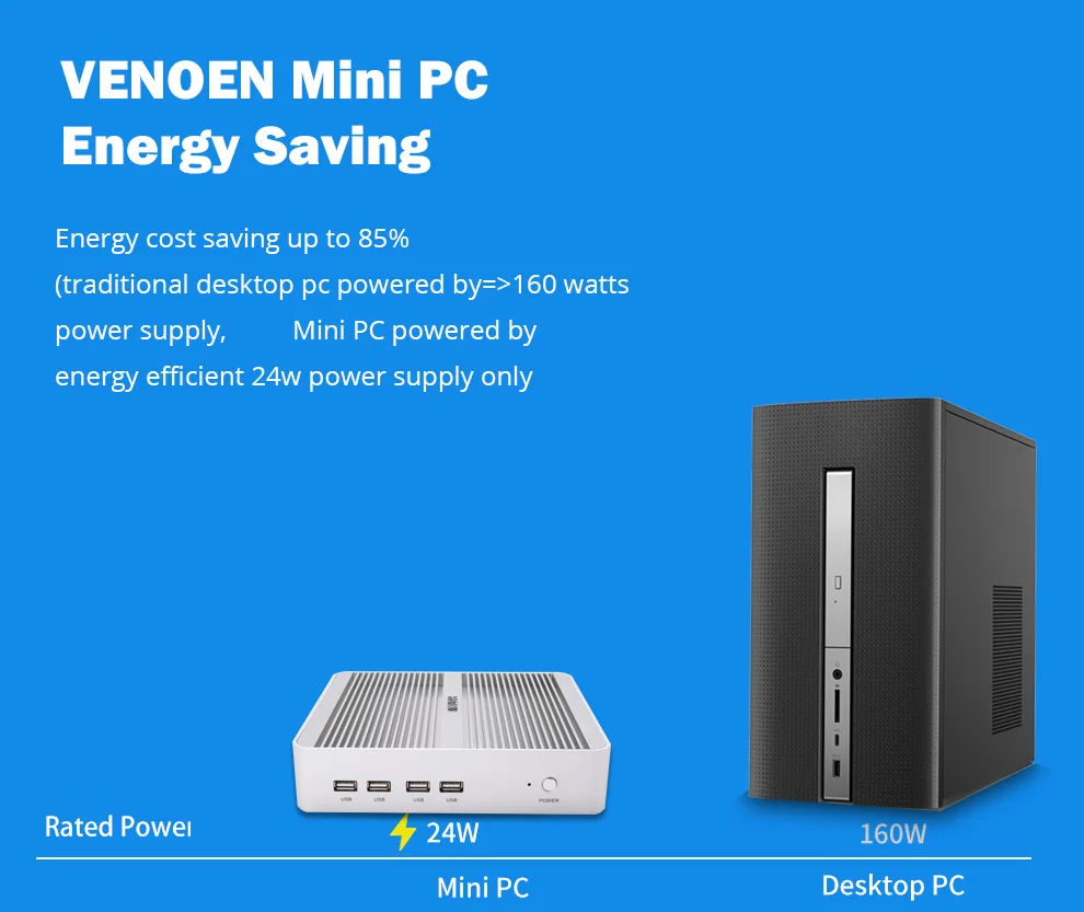 8th Gen cpu Kaby Lake Мини ПК Intel i3 5005U 6006U i5 7200U i7 ddr4 VGA USB3.0 4k HTPC 300M WiFi BT3.0 маленький настольный компьютер