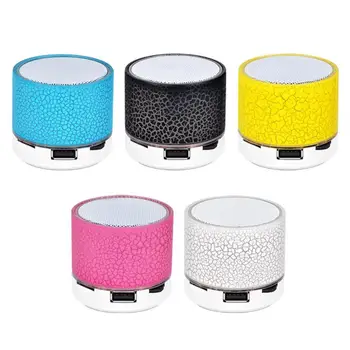 

Wireless Bluetooth Colorful Light Small Crack Sound Speaker Audio Mobile Phone Mini Subwoofer Support TF Card / U Disk / AUX